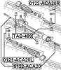 TOYOT 4551644050 Mounting, steering gear